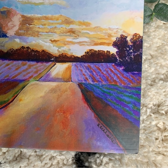 ❗️Sold❗️On the Michigan Wine Trail By Stephanie Schlatter • Woodblock Giclée - Picture 4 of 14